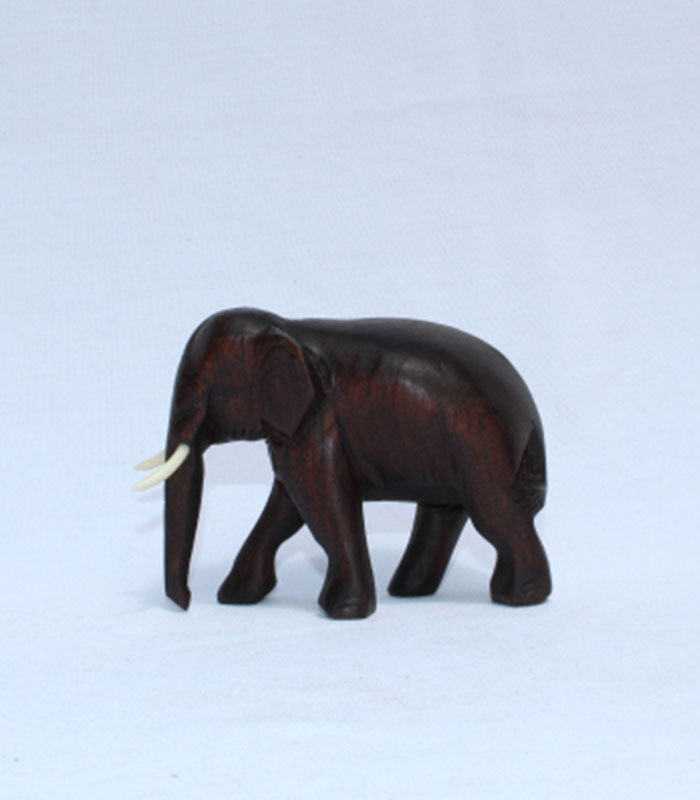 Elephants_0003_Wooden Elephant 10cm Raw (1)