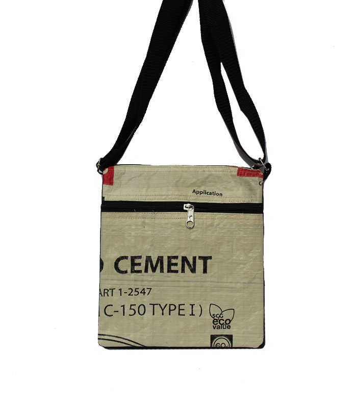 Elephant Brand Recycled Deluxe Flap Bag 4 zip 3