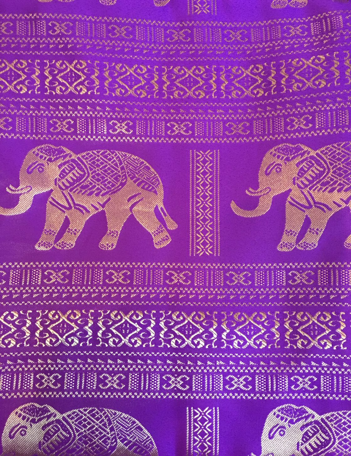 Thai Silk Tablecloth Elephant Design The Elephant Emporium