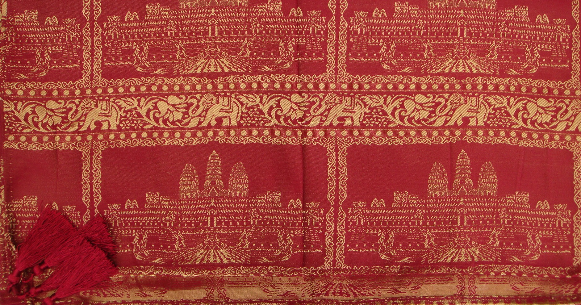 Temple Design Burgundy Detail