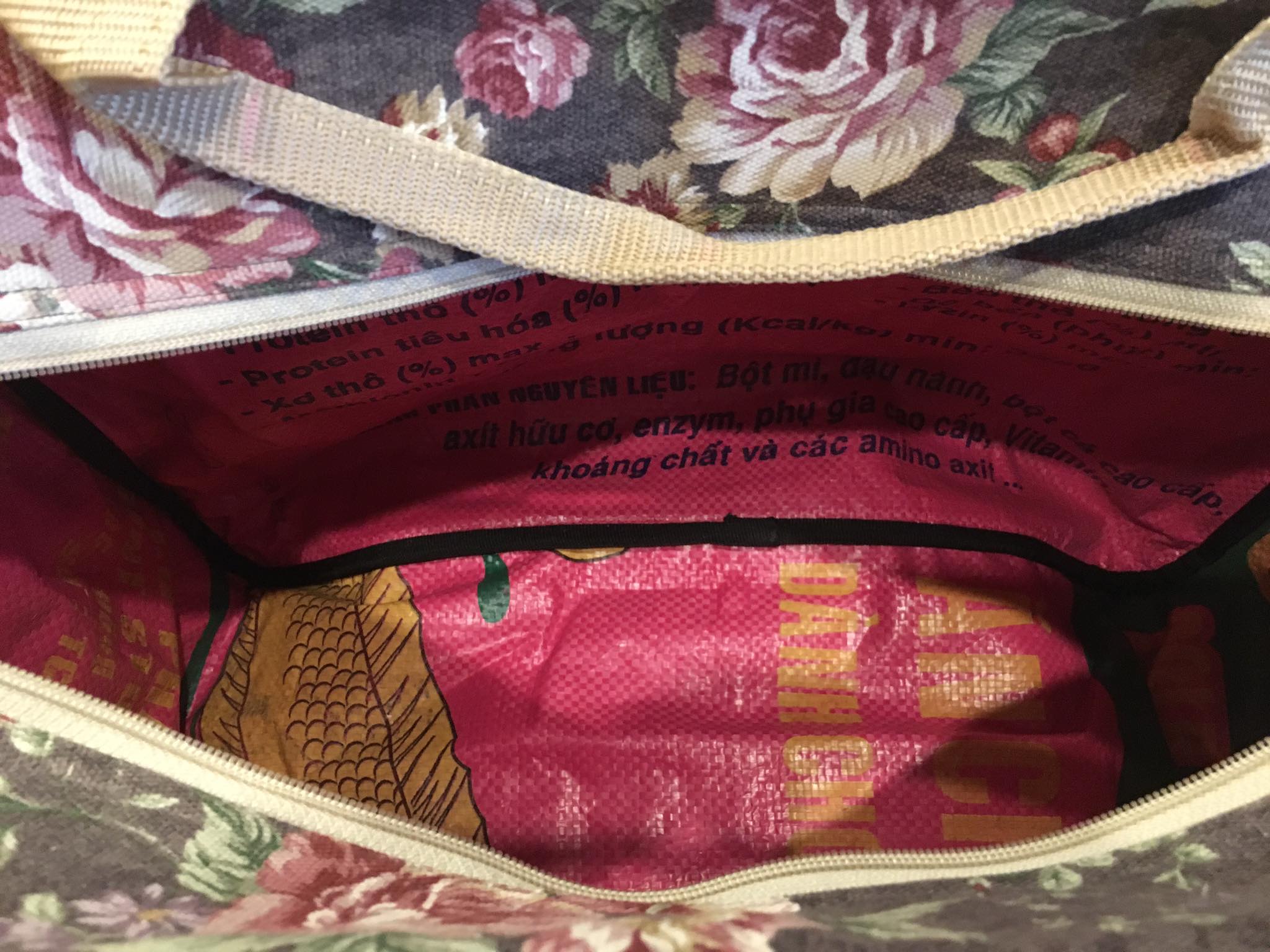 Vintage Travel Bag Rose 2