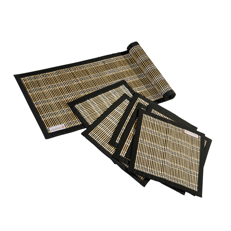 table-runner-and-placemats-black