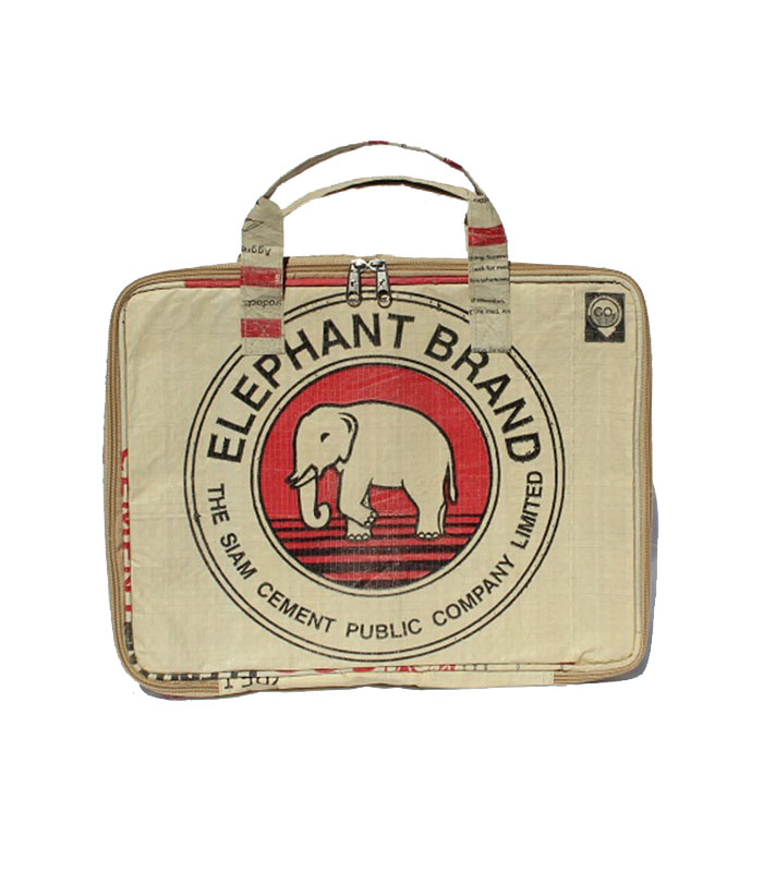 Carrying Case Constructed from Recycled Cement Bags Handmade Eco Friendly Elephant Yoga Mat Bags 100 Percent of Profits Go Directly to Charity!