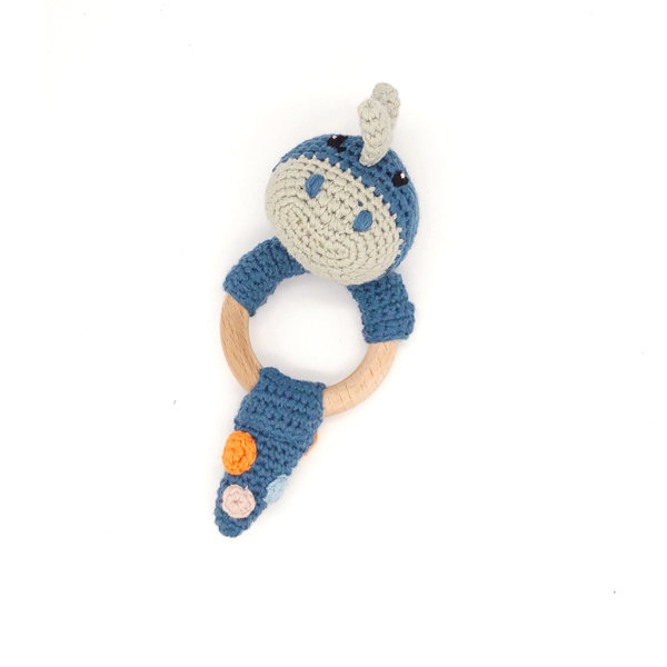 Wooden-teether-ring-organic-dinosaur-blue