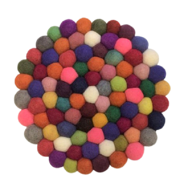 Felt Ball Trivet 18cm size