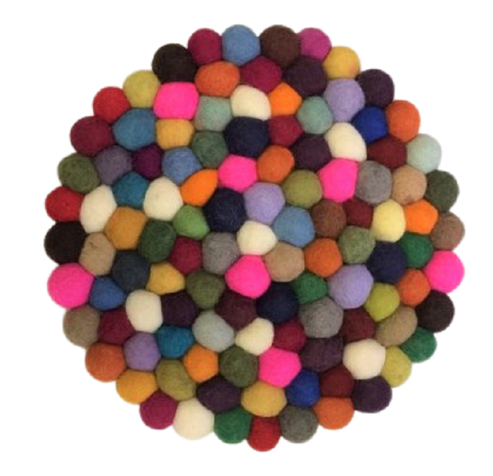 Felt Ball Trivet 22cm size