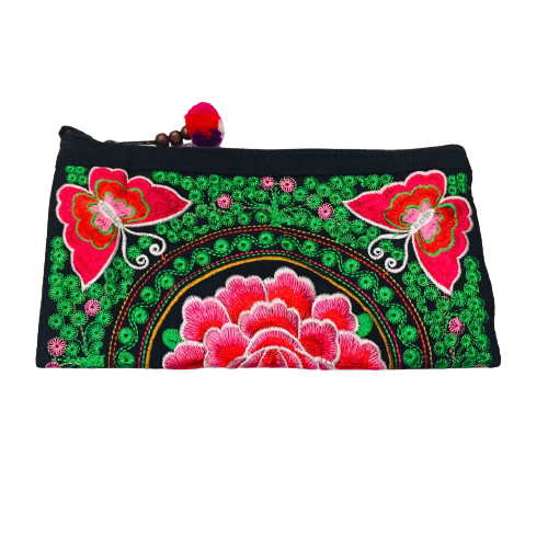 Hmong Flower Clutch Purse Style C