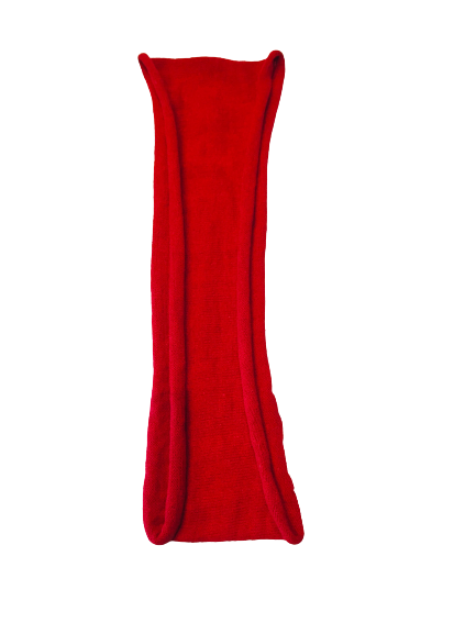 Double Headband Plain Red