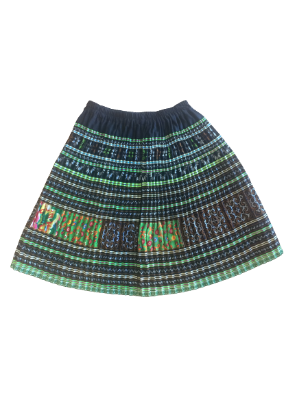 Hilltribe SHort Skirt Green Style A