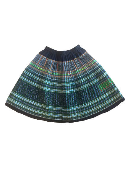 Hilltribe SHort Skirt Green Style B