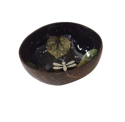 Dragonfly Coconut Bowl Gold 2