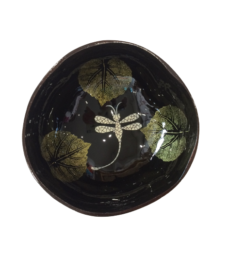 Dragonfly Coconut Bowl Gold