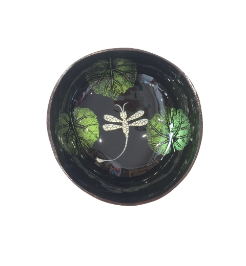 Dragonfly Coconut Bowl Green