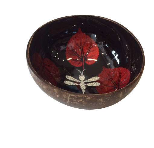 Dragonfly Coconut Bowl Red 2