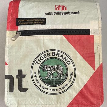 Tiger Brand Recycled Small Messenger Bag