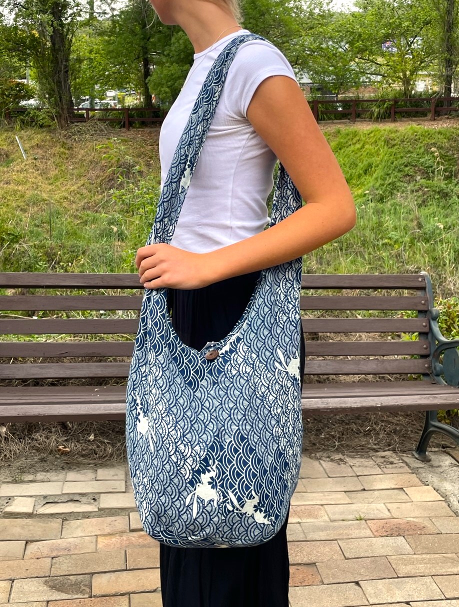 Cotton Indigo Hobo Rabbits