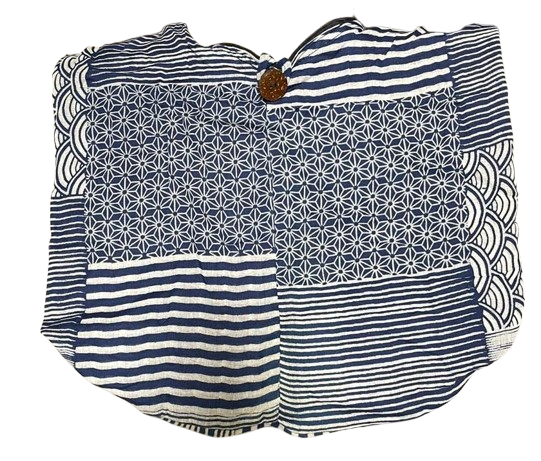 Indigo Hobo Bag Squares Front
