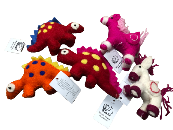 Felt Dinosaurs and Unicorns