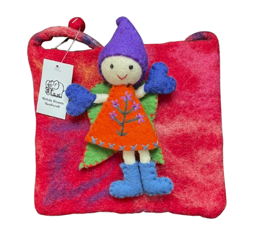 Felt Pixie Bag Red 2