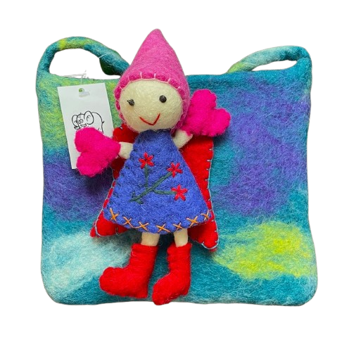 Felt Pixie Bag Turquoise