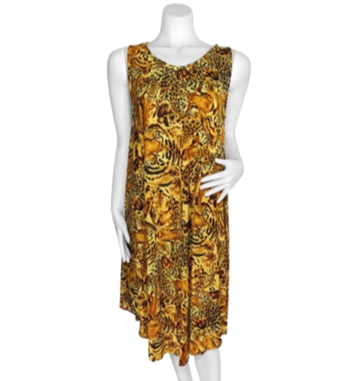 Tiger Print Umbrella Dress