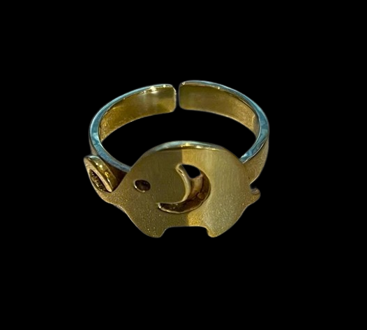 Brass Elephant Ring