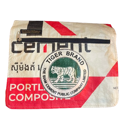 Tiger Natural Cement Messenger Bag