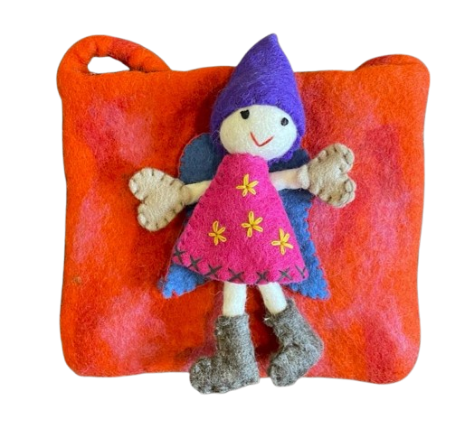Felt Pixie Bag Orange