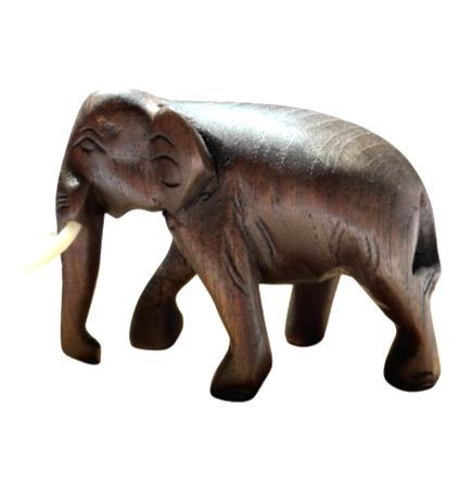 Teak Elephant 10cm 2
