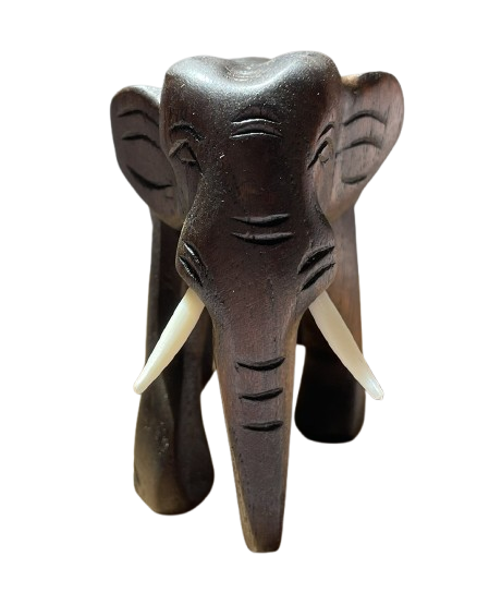 Teak Elephant 10cm 3