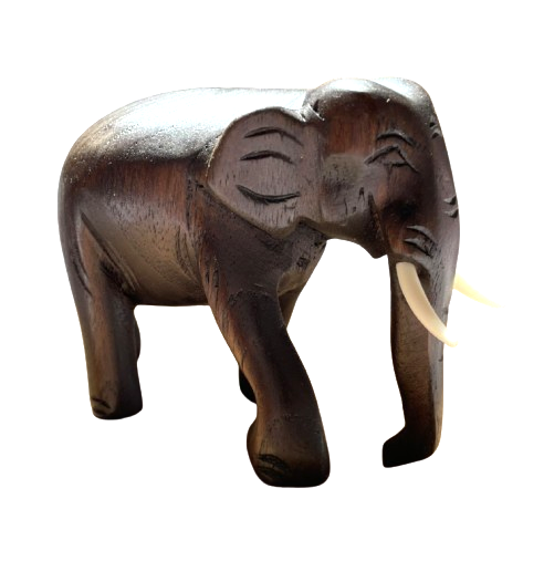 Teak Elephant 10cm