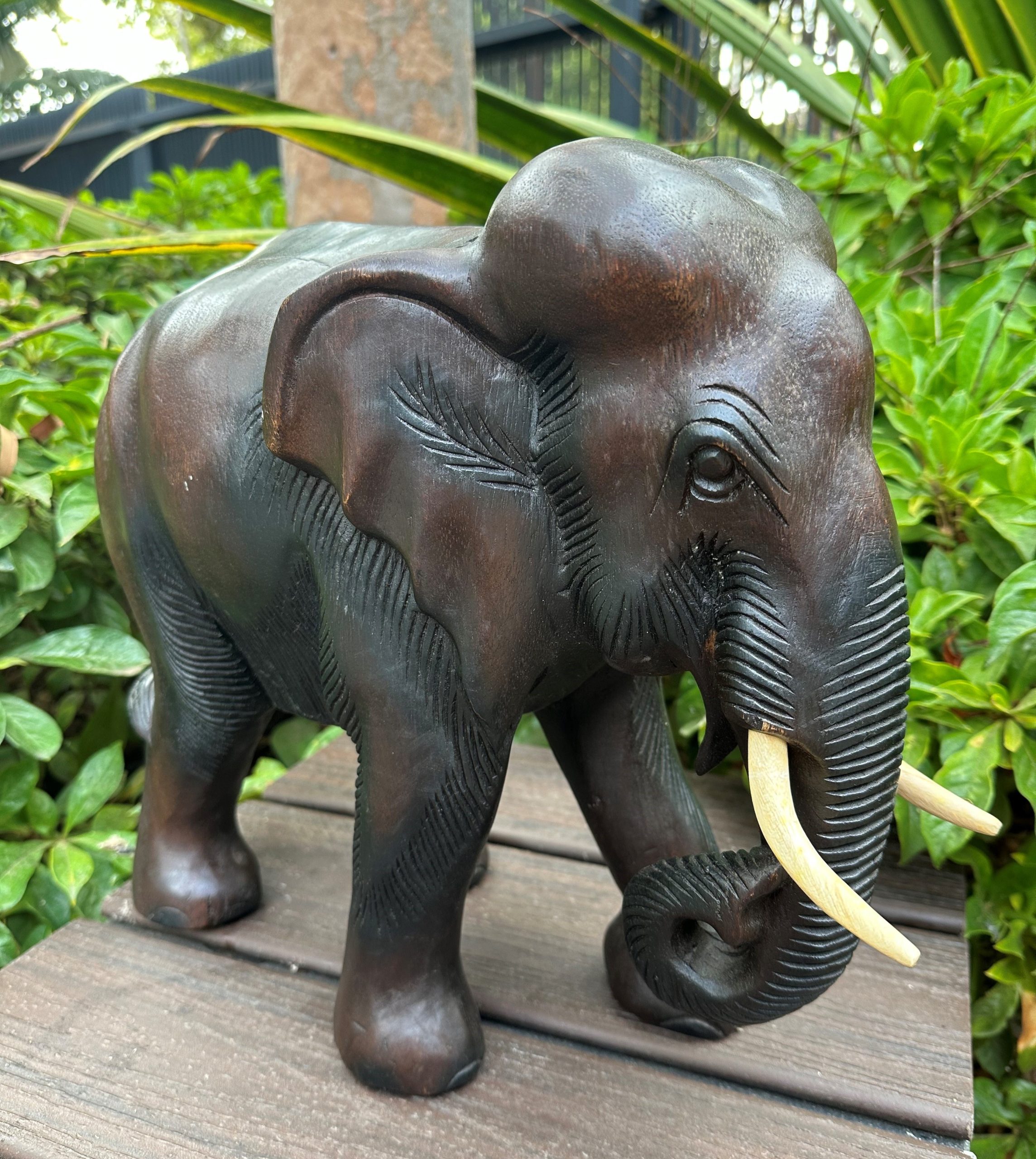 Wooden Elephant 33cm 2