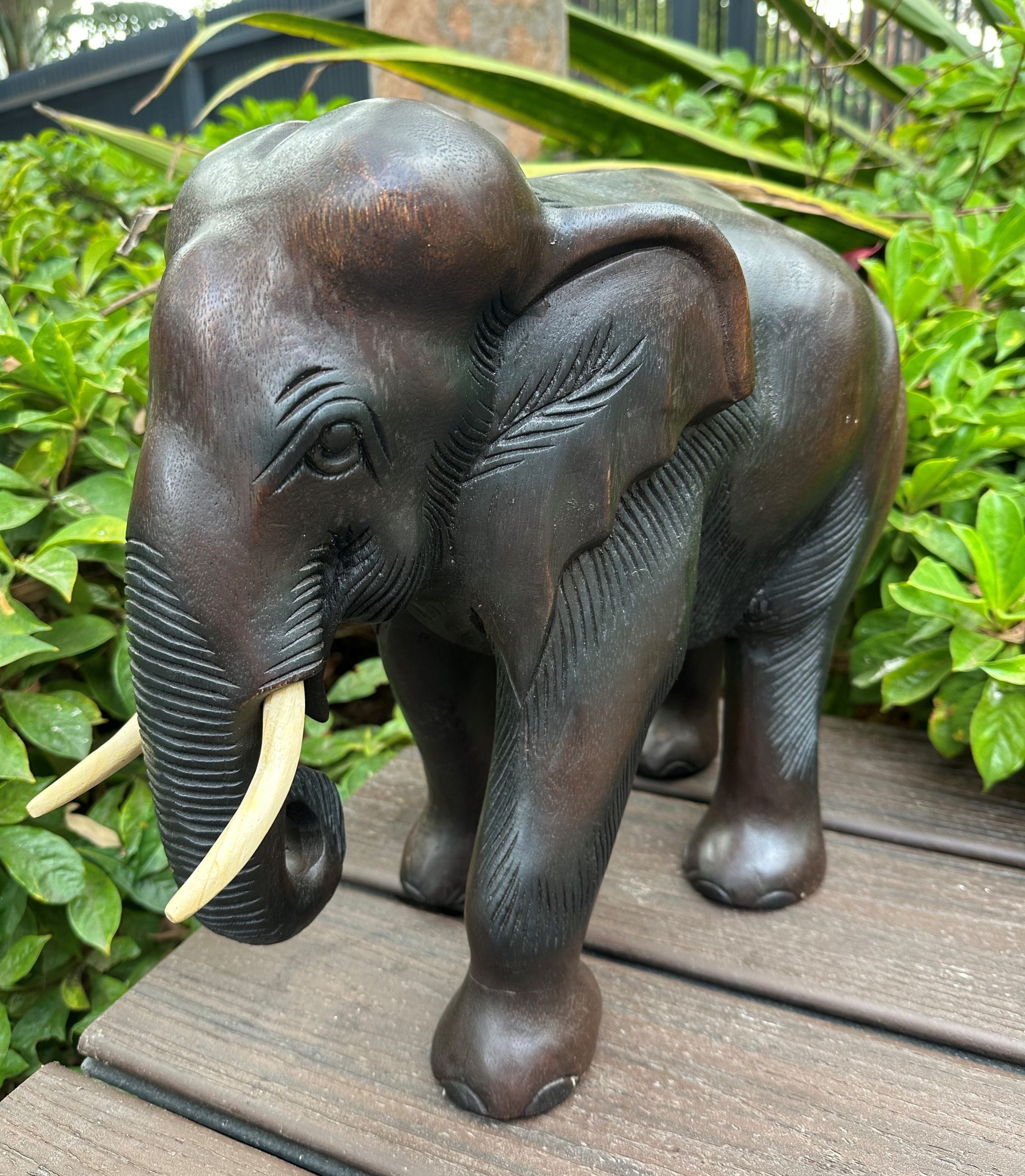 Wooden Elephant 33cm 4