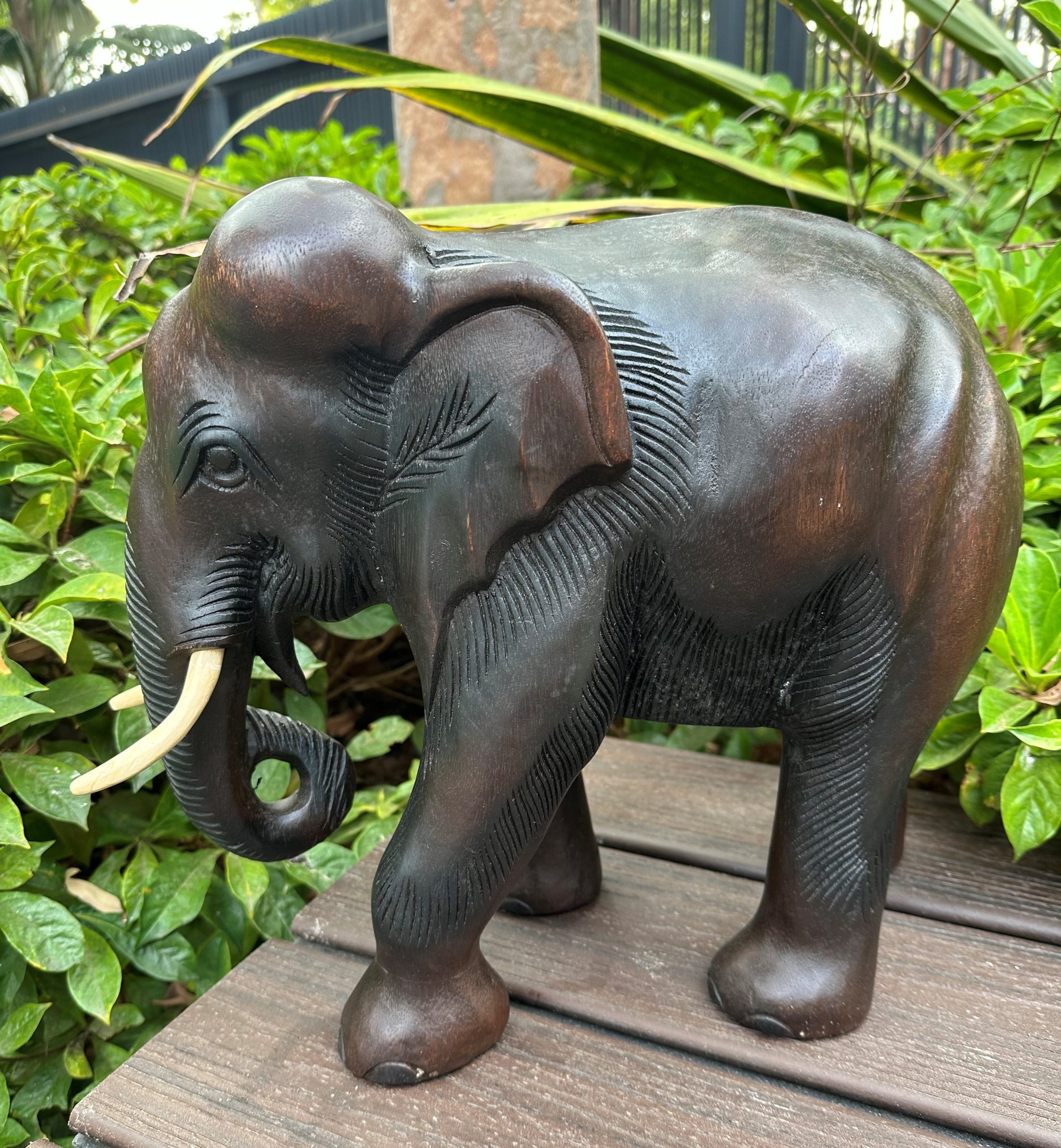 Wooden Elephant 33cm 5
