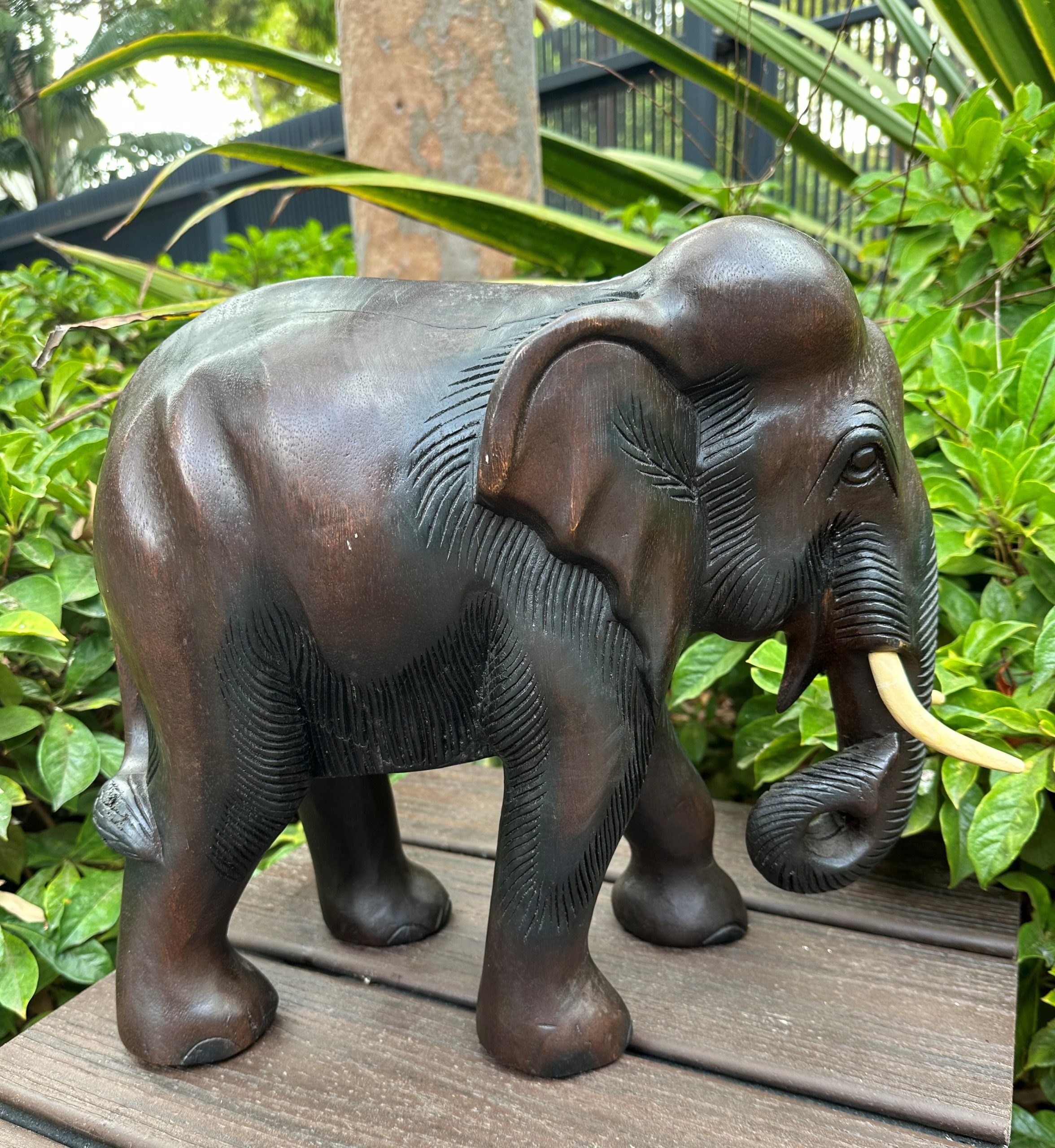 Wooden Elephant 33cm