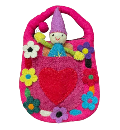 Felt Fairy Bag Fuschia