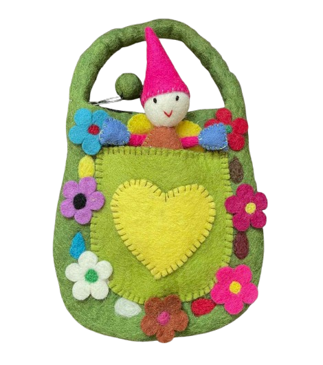Felt Fairy Bag Green