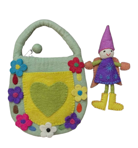 Felt Fairy Bag Sage 2