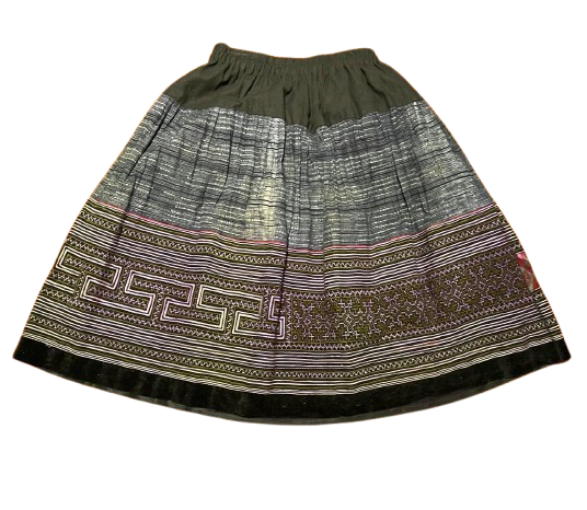 Hilltribe Skirt Denim Olive 58cm