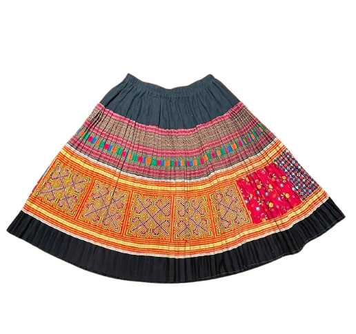 Hilltribe Skirt Orange Yellow 59cm